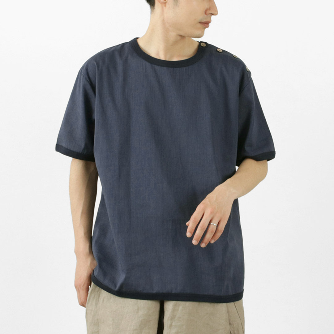 【30%OFF】RE MADE IN TOKYO JAPAN(アールイー) リネン クールマックス ボタンバスク