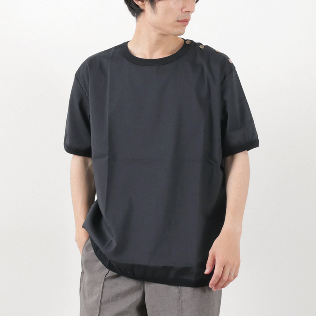 【30%OFF】RE MADE IN TOKYO JAPAN(アールイー) リネン クールマックス ボタンバスク