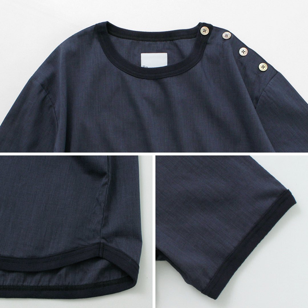 【30%OFF】RE MADE IN TOKYO JAPAN(アールイー) リネン クールマックス ボタンバスク