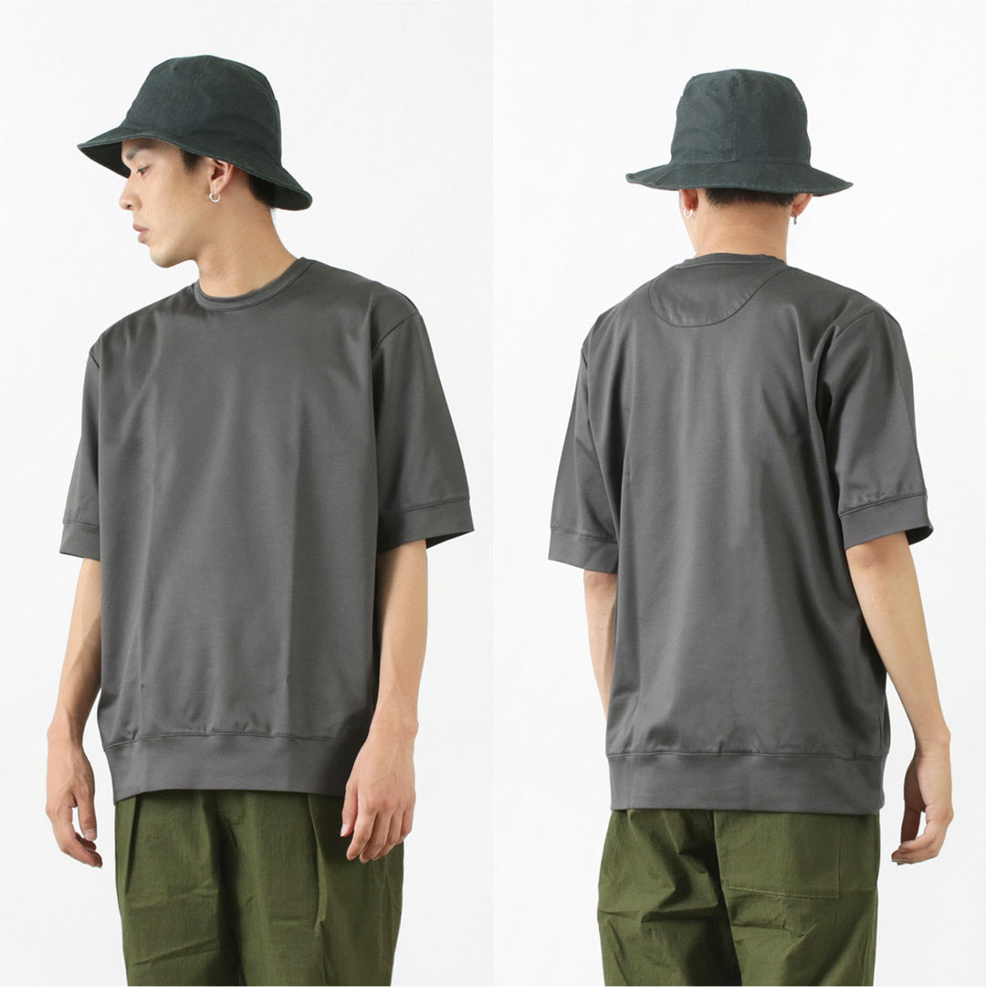 RE MADE IN TOKYO JAPAN(アールイー) ハーフスリーブ ワイドドレスTシャツ