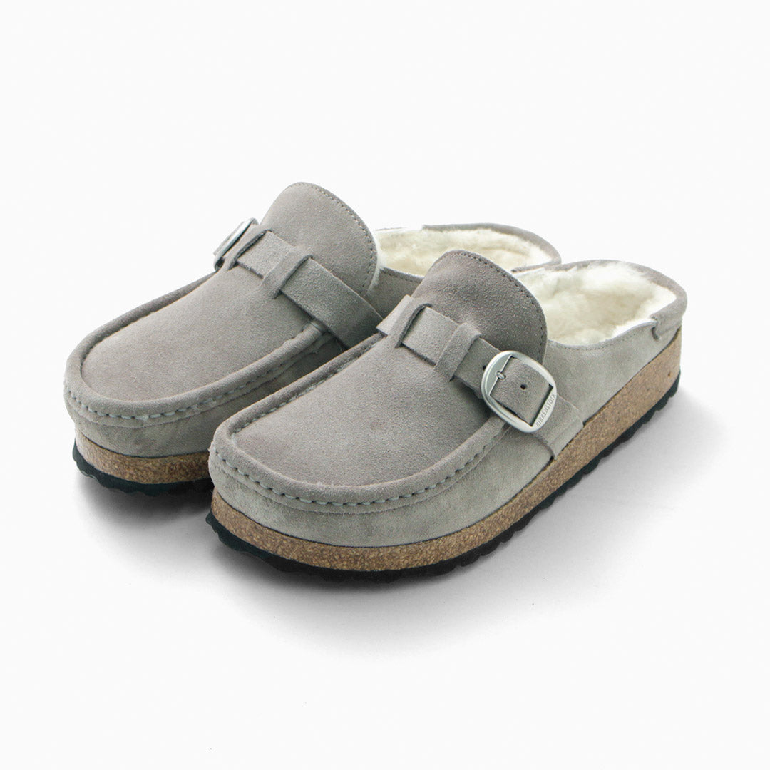 【50%OFF】BIRKENSTOCK(ビルケンシュトック) バックリー シアリング / スエードレザー ファー ベロアレザー ボア レディース 靴 シューズ サンダル 天然皮革 ナローフィット BUCKLEY SHEARLING SUEDE LEATHER/FUR【セール】