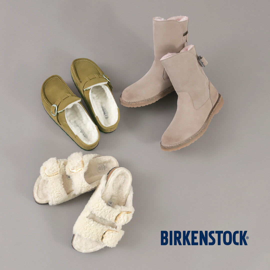 【50%OFF】BIRKENSTOCK(ビルケンシュトック) バックリー シアリング / スエードレザー ファー ベロアレザー ボア レディース 靴 シューズ サンダル 天然皮革 ナローフィット BUCKLEY SHEARLING SUEDE LEATHER/FUR【セール】