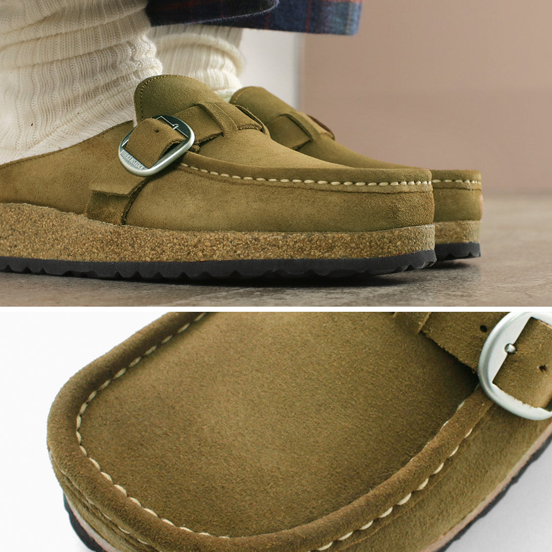 【50%OFF】BIRKENSTOCK(ビルケンシュトック) バックリー シアリング / スエードレザー ファー ベロアレザー ボア レディース 靴 シューズ サンダル 天然皮革 ナローフィット BUCKLEY SHEARLING SUEDE LEATHER/FUR【セール】