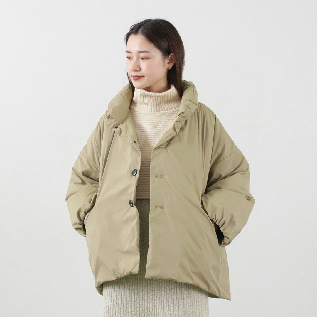 【30%OFF】LOFTLABO(ロフトラボ) VILA スタンドカラー オーバーダウンジャケット レディース アウター 長め 軽量 無地 カワダフェザー 日本製 VILA STANDCOLLAR DOWNJACKET【セール】