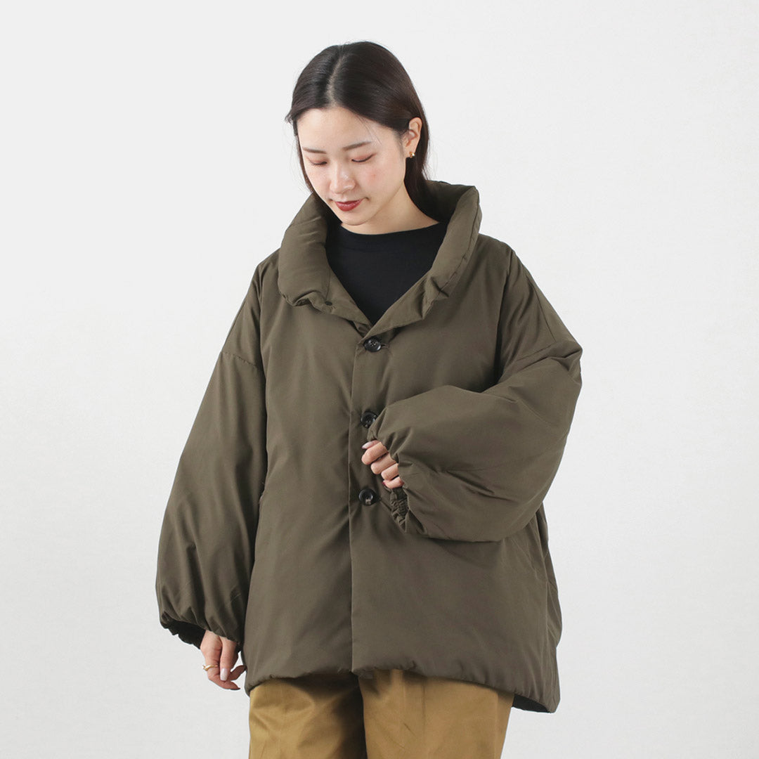 【30%OFF】LOFTLABO(ロフトラボ) VILA スタンドカラー オーバーダウンジャケット レディース アウター 長め 軽量 無地 カワダフェザー 日本製 VILA STANDCOLLAR DOWNJACKET【セール】