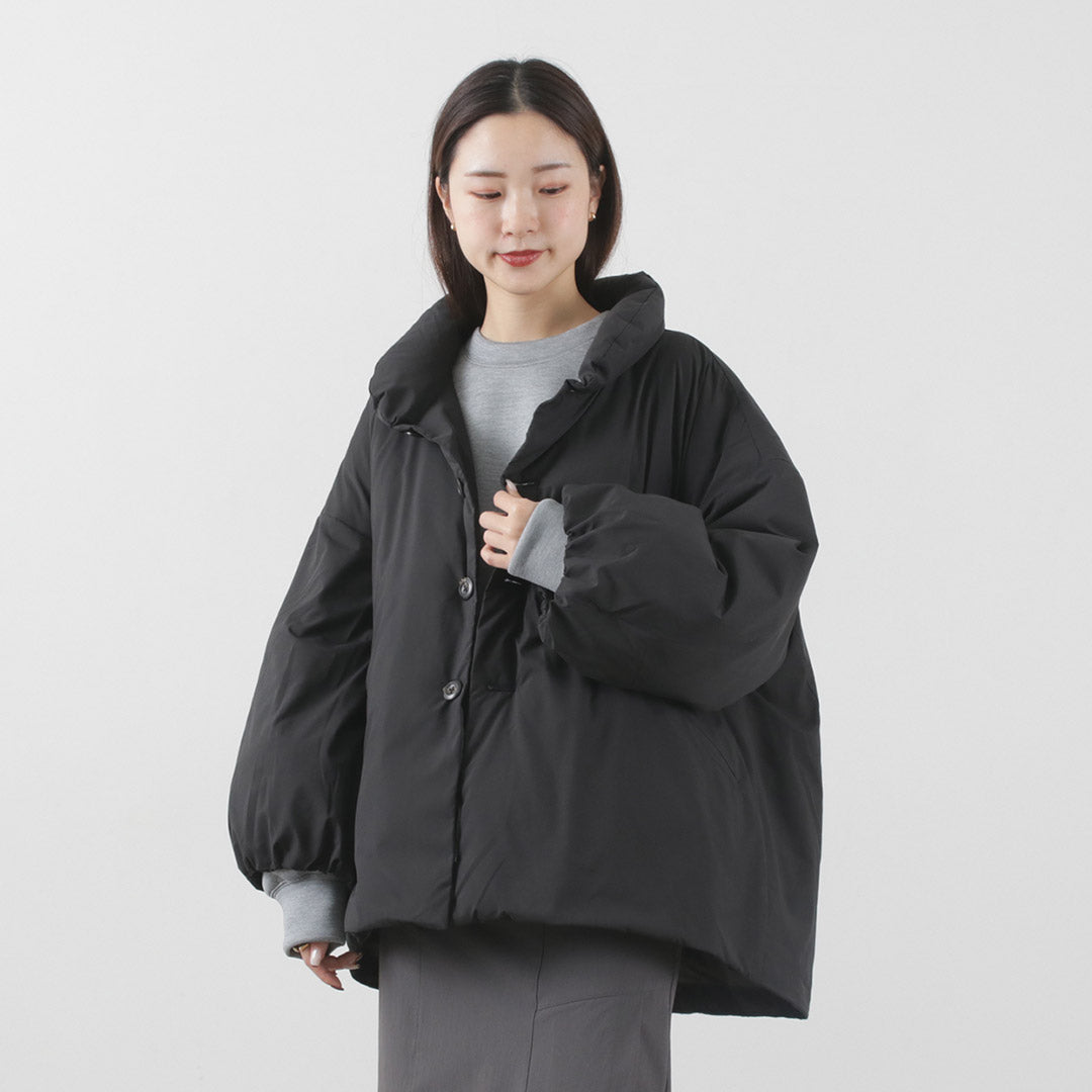 【30%OFF】LOFTLABO(ロフトラボ) VILA スタンドカラー オーバーダウンジャケット レディース アウター 長め 軽量 無地 カワダフェザー 日本製 VILA STANDCOLLAR DOWNJACKET【セール】