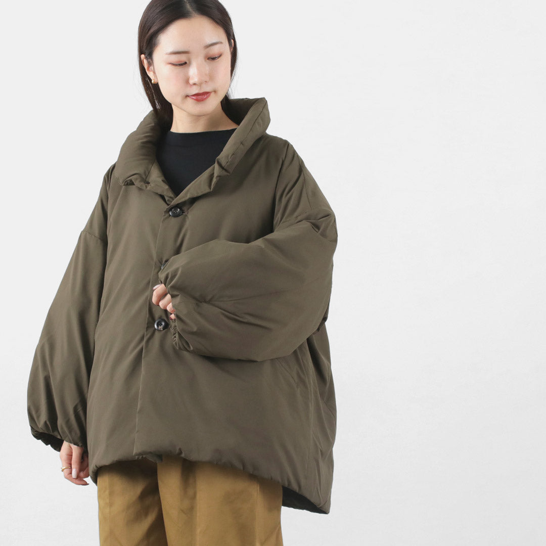【30%OFF】LOFTLABO(ロフトラボ) VILA スタンドカラー オーバーダウンジャケット レディース アウター 長め 軽量 無地 カワダフェザー 日本製 VILA STANDCOLLAR DOWNJACKET【セール】