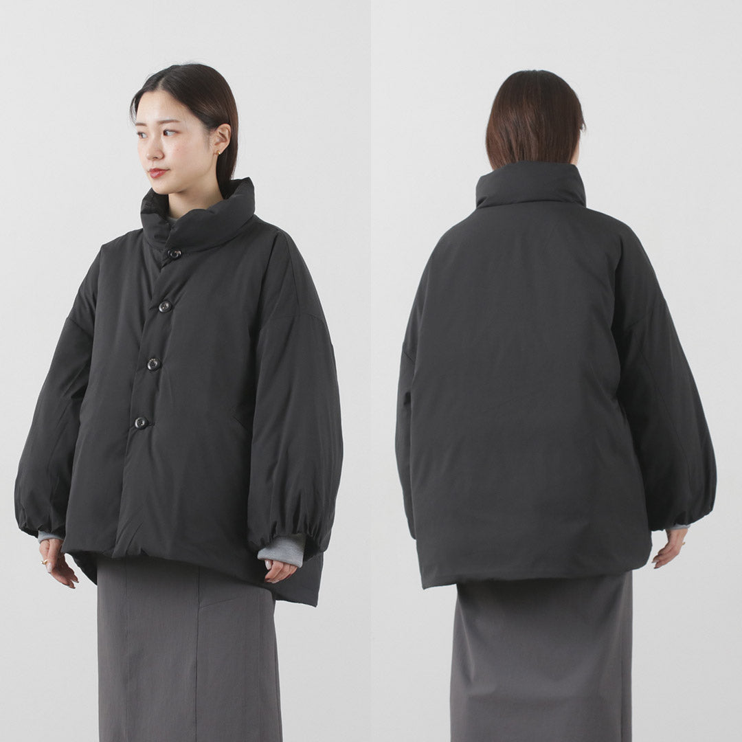 【30%OFF】LOFTLABO(ロフトラボ) VILA スタンドカラー オーバーダウンジャケット レディース アウター 長め 軽量 無地 カワダフェザー 日本製 VILA STANDCOLLAR DOWNJACKET【セール】