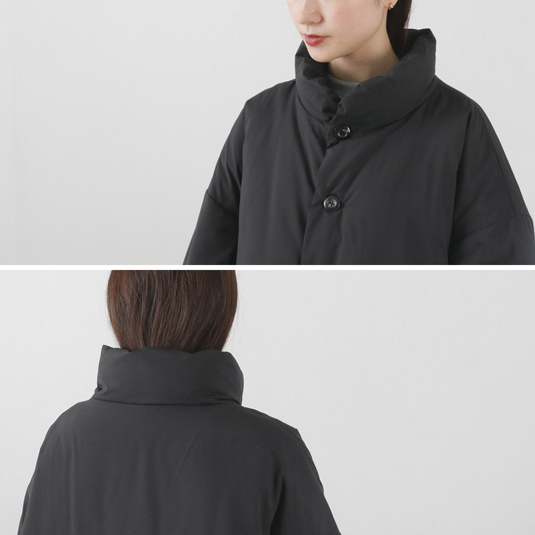 【30%OFF】LOFTLABO(ロフトラボ) VILA スタンドカラー オーバーダウンジャケット レディース アウター 長め 軽量 無地 カワダフェザー 日本製 VILA STANDCOLLAR DOWNJACKET【セール】