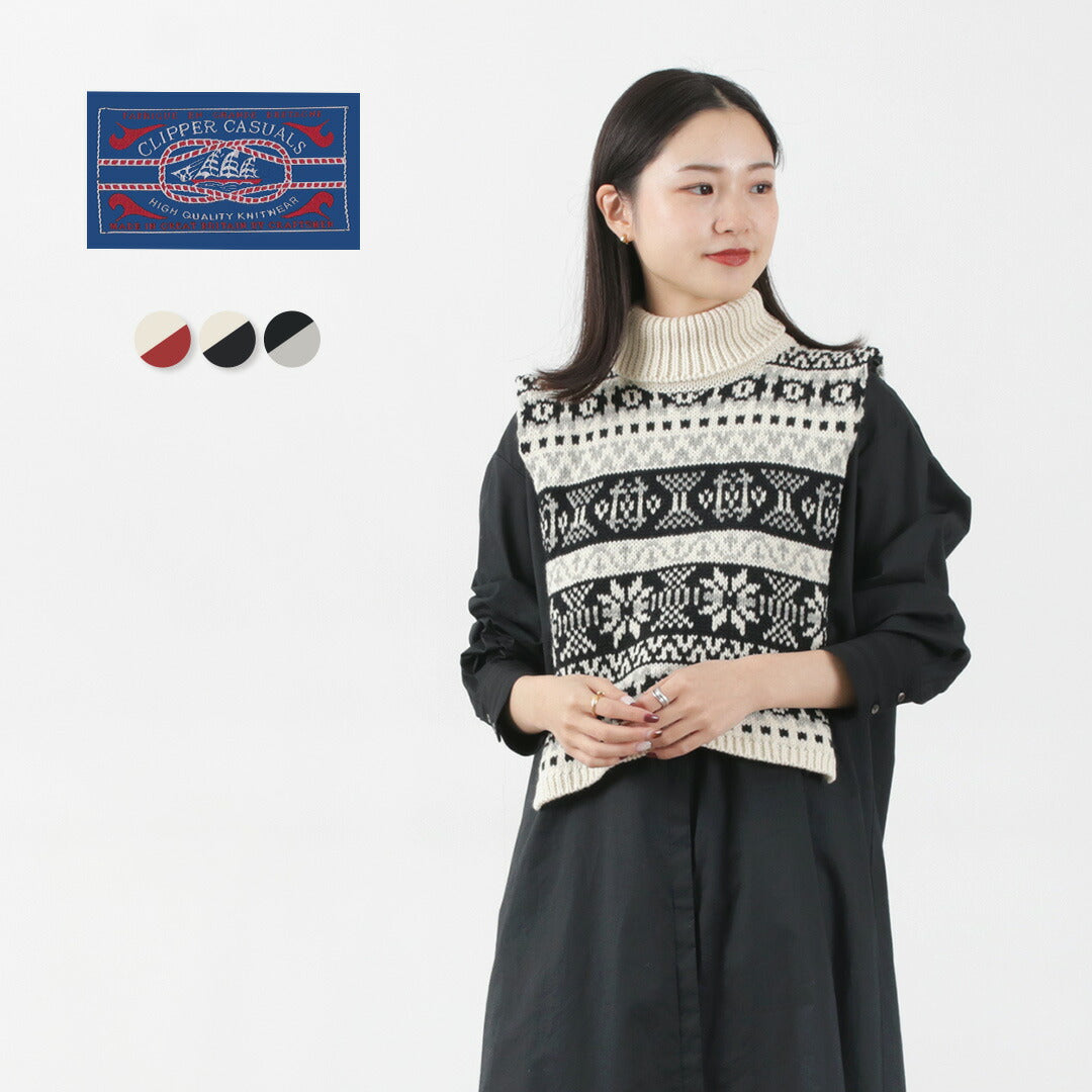 【30%OFF】CLIPPER CASUALS(クリッパーカジュアル) フェアアイル ベスト