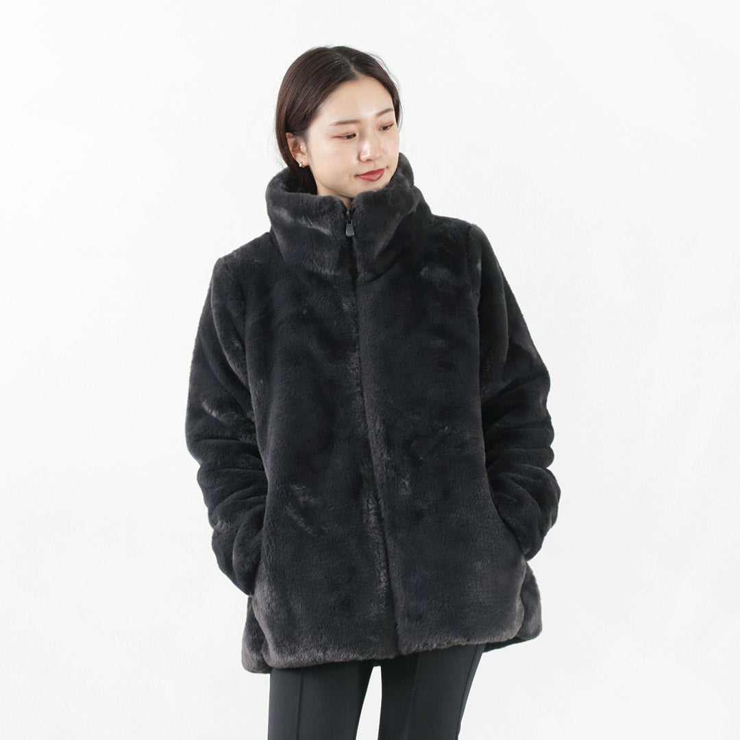 【30%OFF】SAVE THE DUCK(セーブザダック) ナタリー シンセティックダウン リバーシブル ファースタンドジャケット