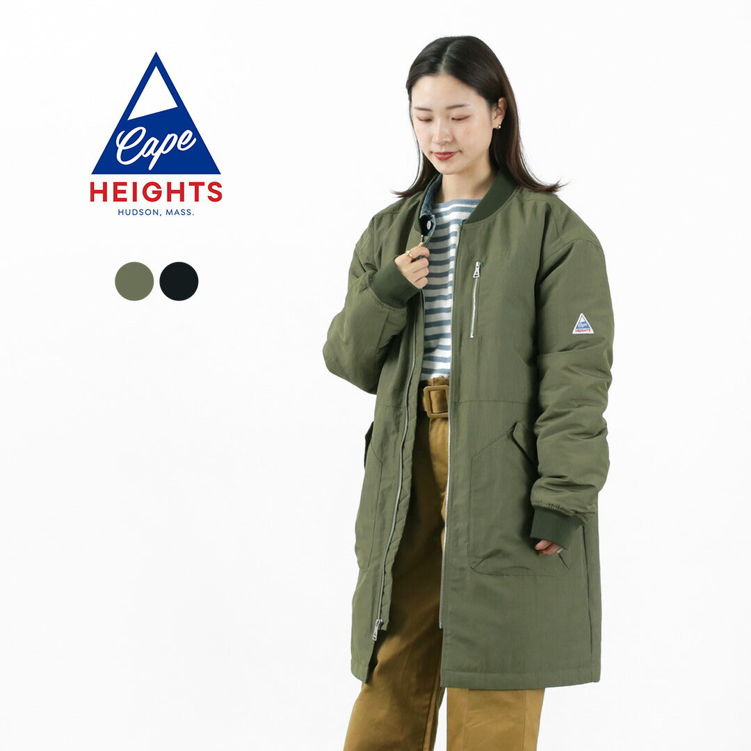 【50%OFF】CAPE HEIGHTS(ケープハイツ) アーラ ロングボンバーコート レディース アウター ミドル丈 ロング丈 ミリタリー ゆったり 軽い WMS ARLA LONG BOMBER【セール】