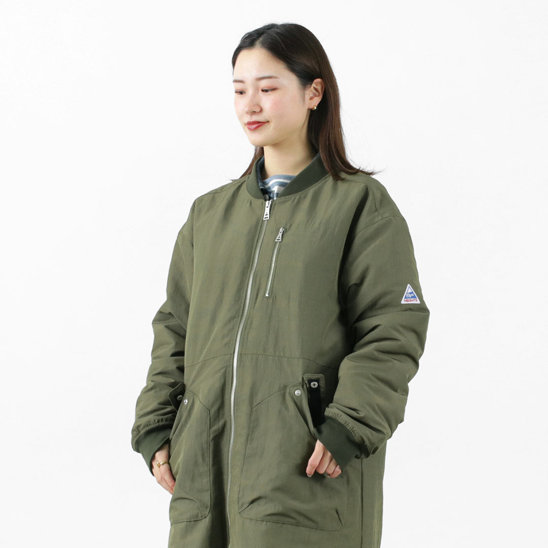 【50%OFF】CAPE HEIGHTS(ケープハイツ) アーラ ロングボンバーコート レディース アウター ミドル丈 ロング丈 ミリタリー ゆったり 軽い WMS ARLA LONG BOMBER【セール】