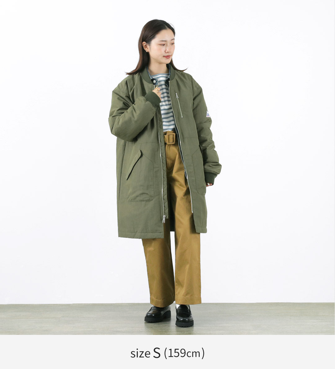 【50%OFF】CAPE HEIGHTS(ケープハイツ) アーラ ロングボンバーコート レディース アウター ミドル丈 ロング丈 ミリタリー ゆったり 軽い WMS ARLA LONG BOMBER【セール】