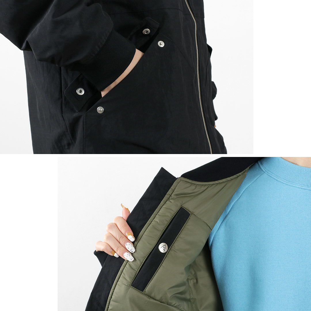 【50%OFF】CAPE HEIGHTS(ケープハイツ) アーラ ロングボンバーコート レディース アウター ミドル丈 ロング丈 ミリタリー ゆったり 軽い WMS ARLA LONG BOMBER【セール】