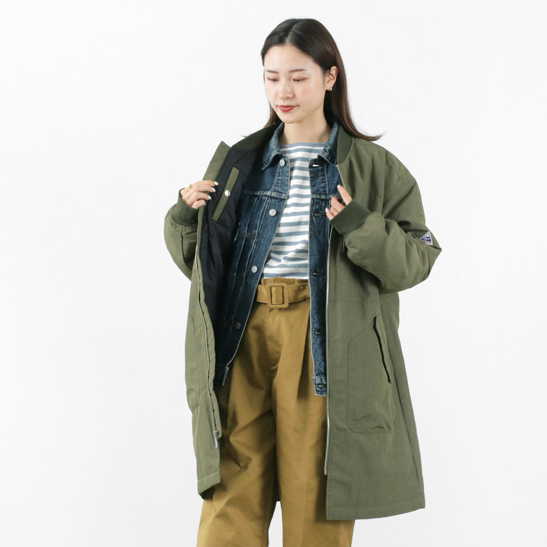 【50%OFF】CAPE HEIGHTS(ケープハイツ) アーラ ロングボンバーコート レディース アウター ミドル丈 ロング丈 ミリタリー ゆったり 軽い WMS ARLA LONG BOMBER【セール】