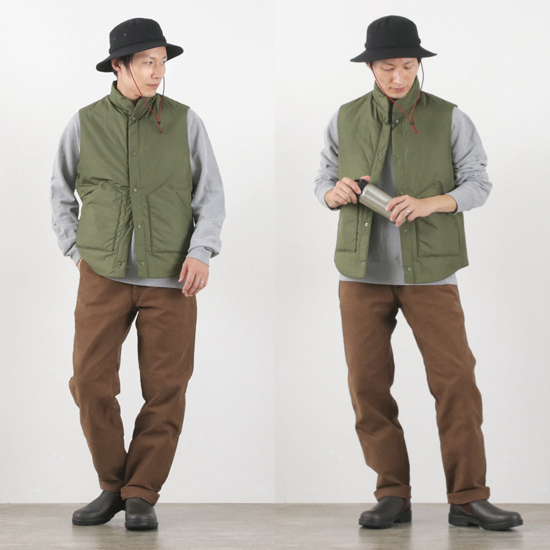 【30%OFF】M.I.D.A.(ミダ) ナイロン パディング ベスト