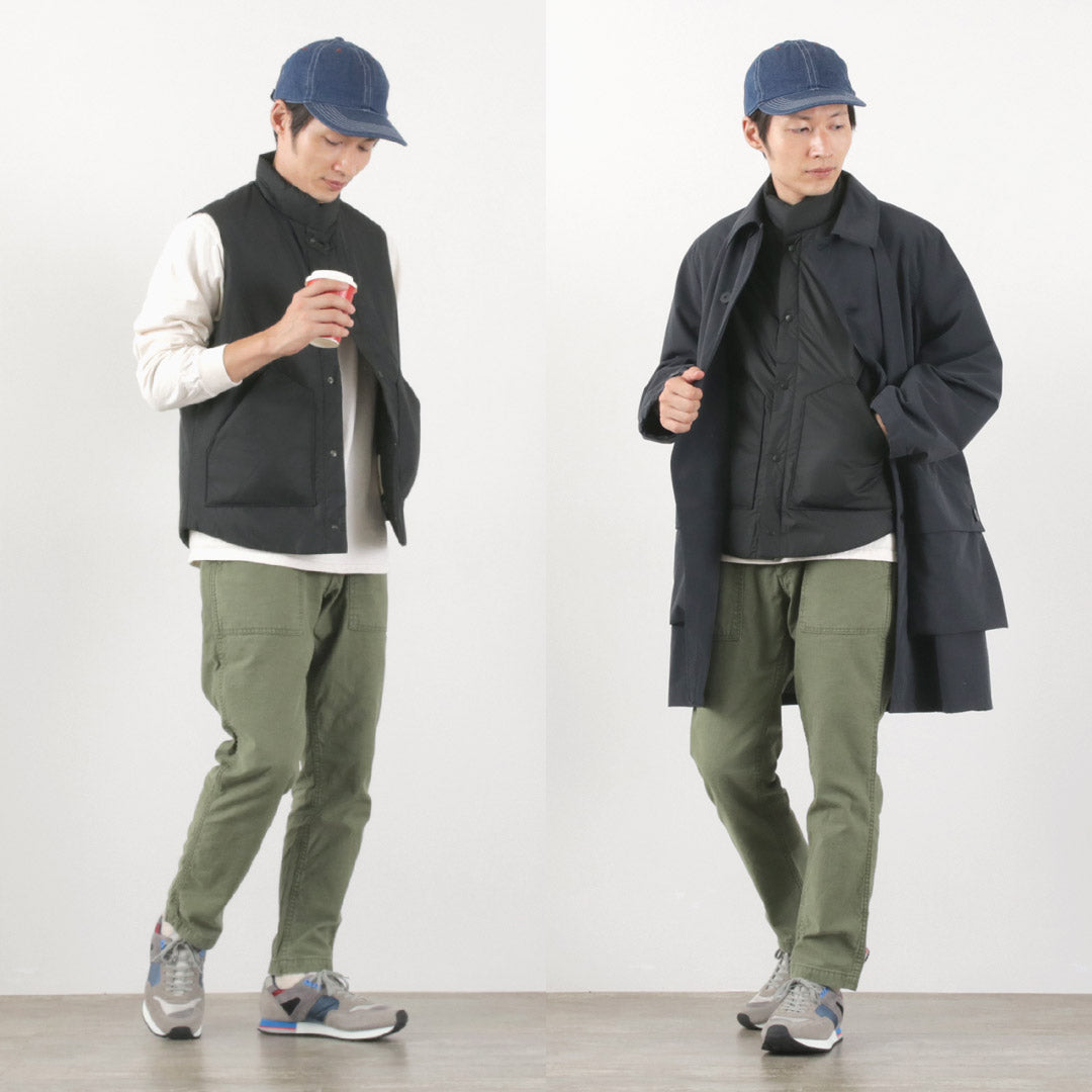 【30%OFF】M.I.D.A.(ミダ) ナイロン パディング ベスト