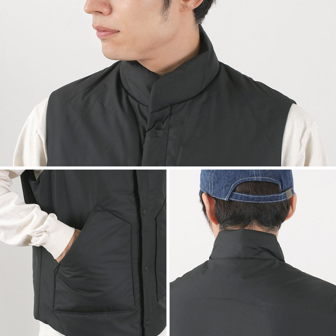 【30%OFF】M.I.D.A.(ミダ) ナイロン パディング ベスト
