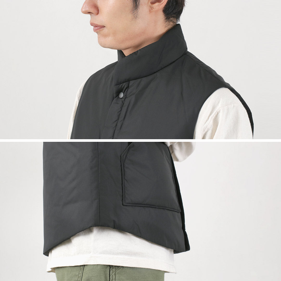 【30%OFF】M.I.D.A.(ミダ) ナイロン パディング ベスト