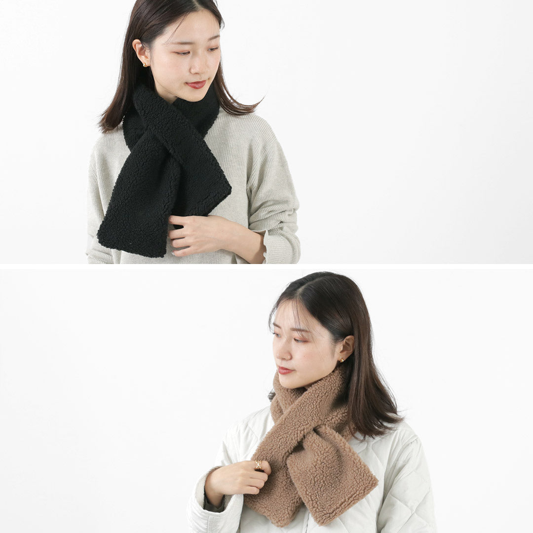 【50%OFF】VINCENT ET MIREILLE(ヴァンソン エ ミレイユ) ボア マフラー レディース ネックウォーマー 差し込み ショート 防寒 保温 ギフト プレゼント BOA MUFFLER【セール】