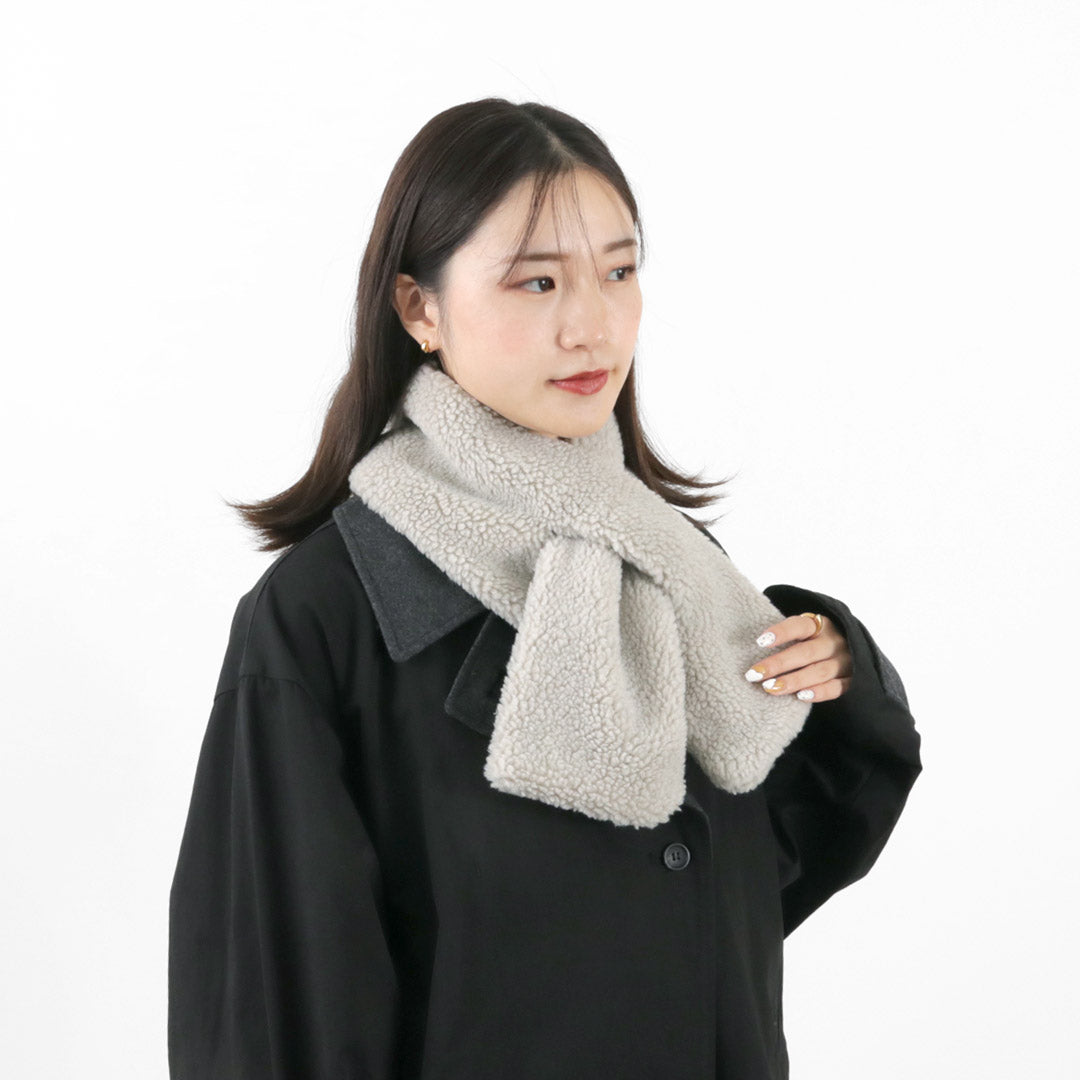 【50%OFF】VINCENT ET MIREILLE(ヴァンソン エ ミレイユ) ボア マフラー レディース ネックウォーマー 差し込み ショート 防寒 保温 ギフト プレゼント BOA MUFFLER【セール】