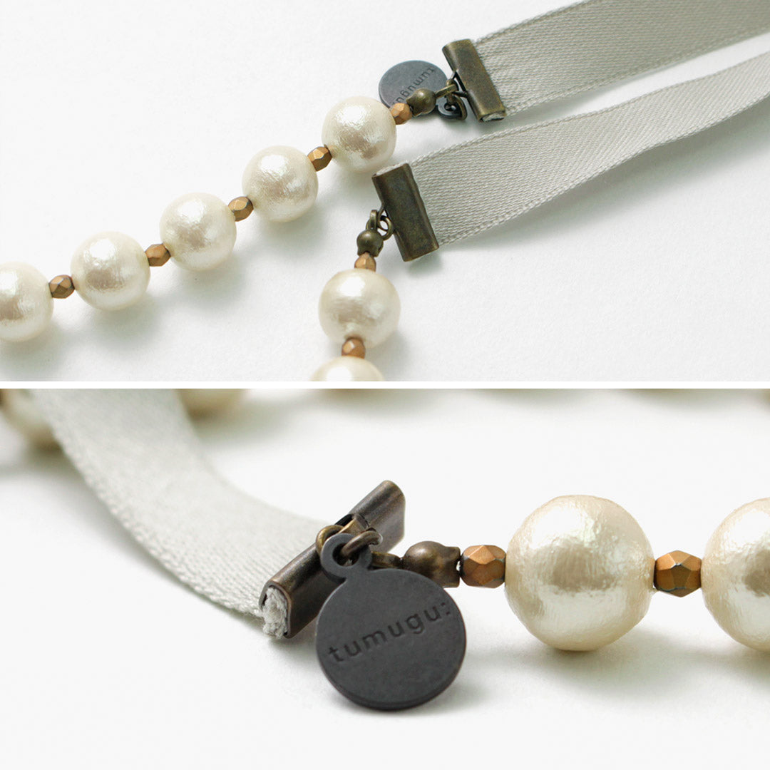 TUMUGU(ツムグ) ネックレス レディース パール オケージョン フォーマル 結婚式 日本製
