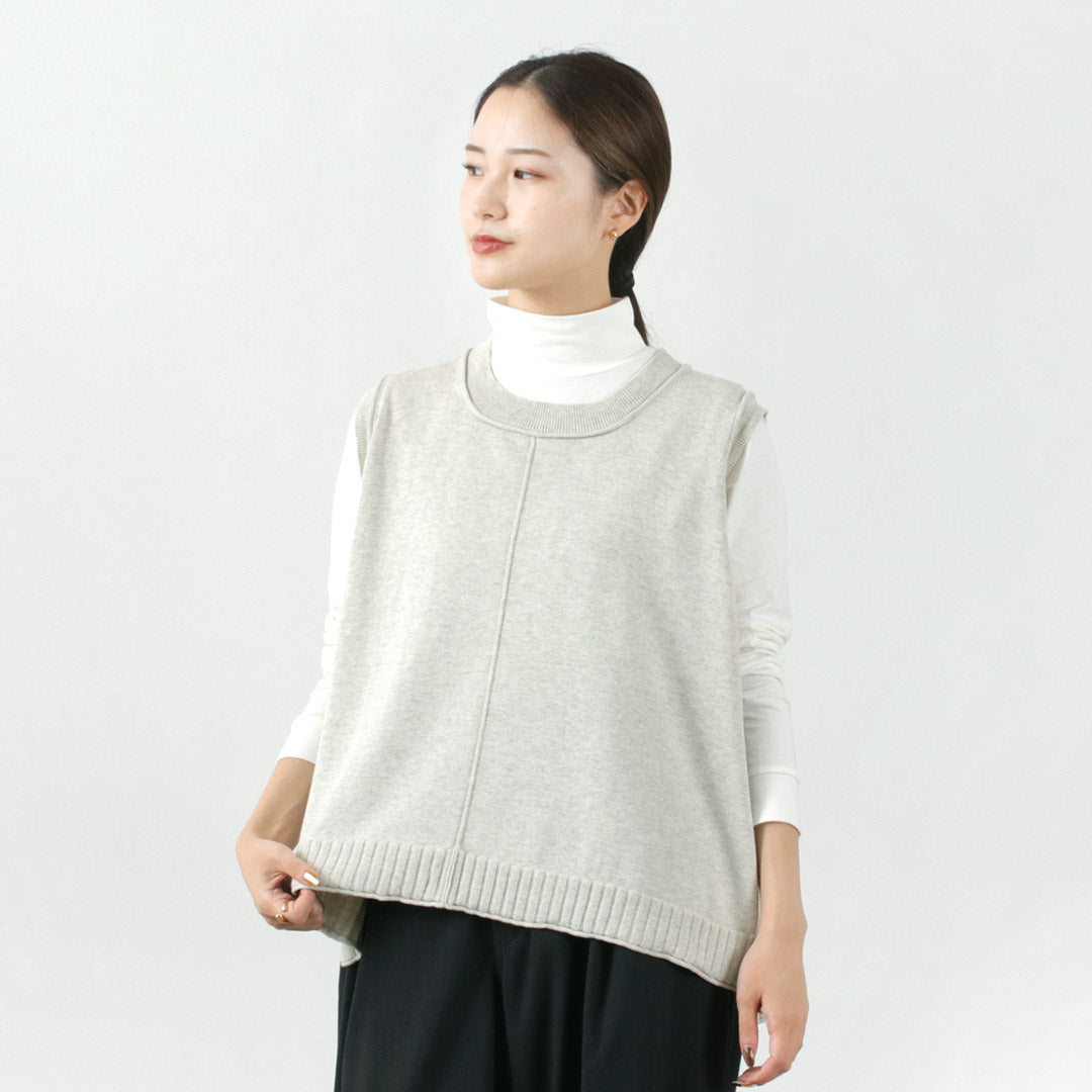 TUMUGU(ツムグ) ランダムリブニット ベスト