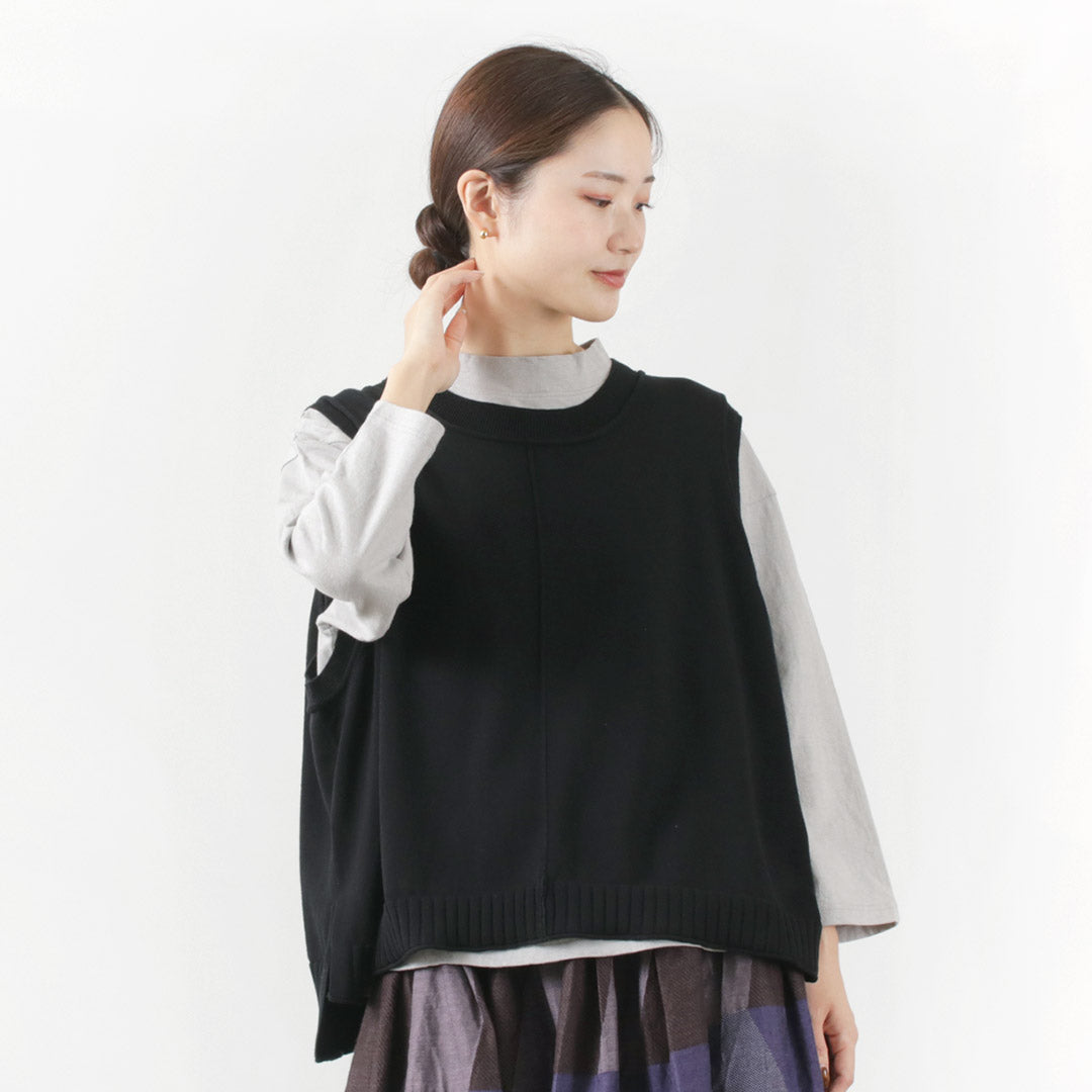 TUMUGU(ツムグ) ランダムリブニット ベスト
