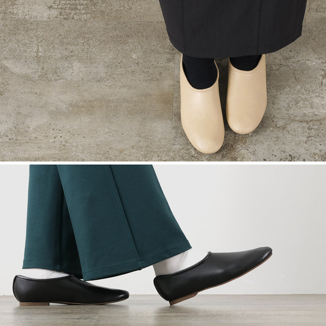 hcubuch(フーブ) はまづと レディース パンプス バレエシューズ フラット 革