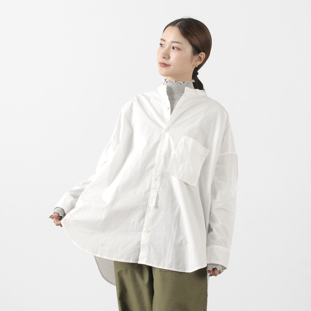 MILLER(ミラー) パネルリブ タートル ロングスリーブTEE 長袖 Tシャツ トップス インナー リブ ボーダー 綿 コットン レディース RM224-2041 PRIB TURTLE LS TEE