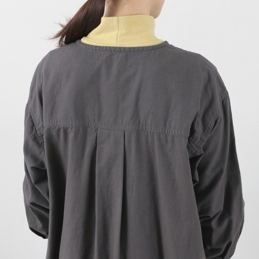 【30%OFF】TUMUGU(ツムグ) ナチュラルピーチワッシャービエラ コートワンピース