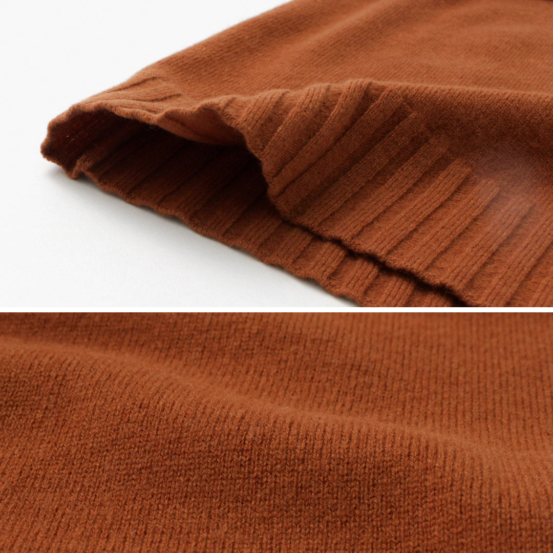 【30%OFF】TUMUGU(ツムグ) メリノウール 衿付きカーディガン