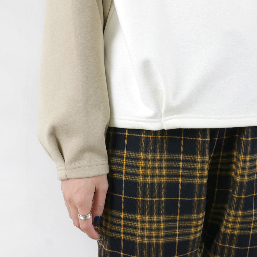 【40%OFF】KELEN(ケレン) バイカラー モックネックトップス
