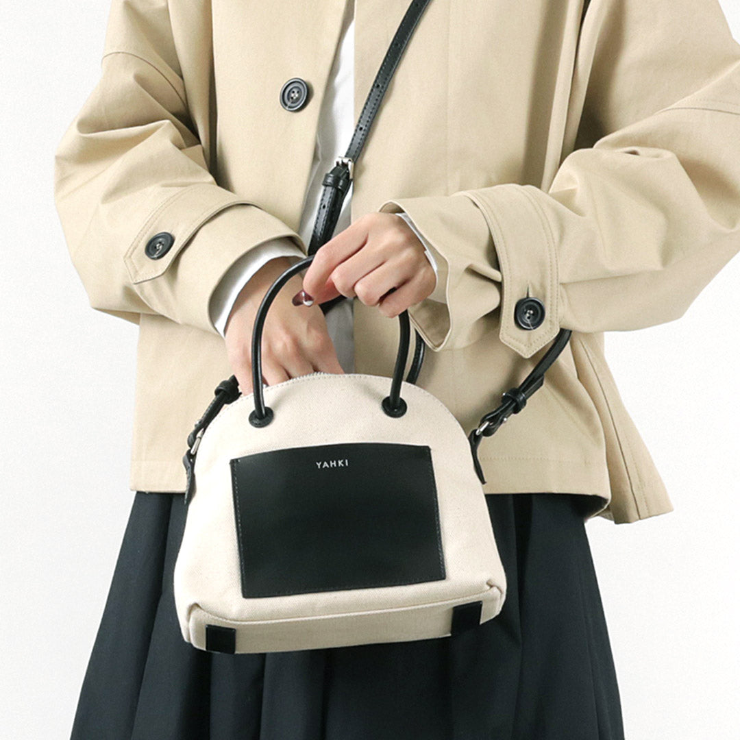 【30%OFF】YAHKI(ヤーキ) ショルダー ミニボストン CANVAS