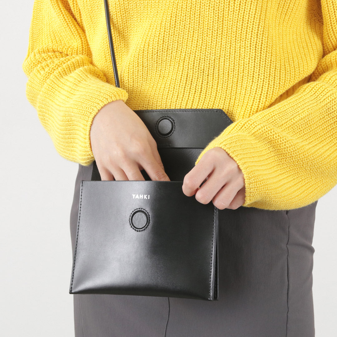 【40%OFF】YAHKI(ヤーキ) スクエア フラップミニショルダー W FACE