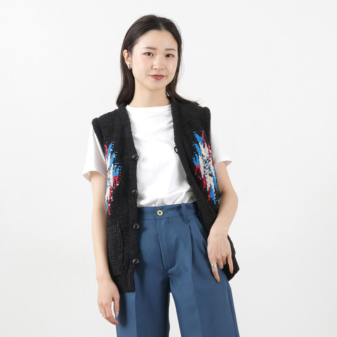 【40%OFF】COOHEM(コーヘン) チマヨ ツイード ニットベスト