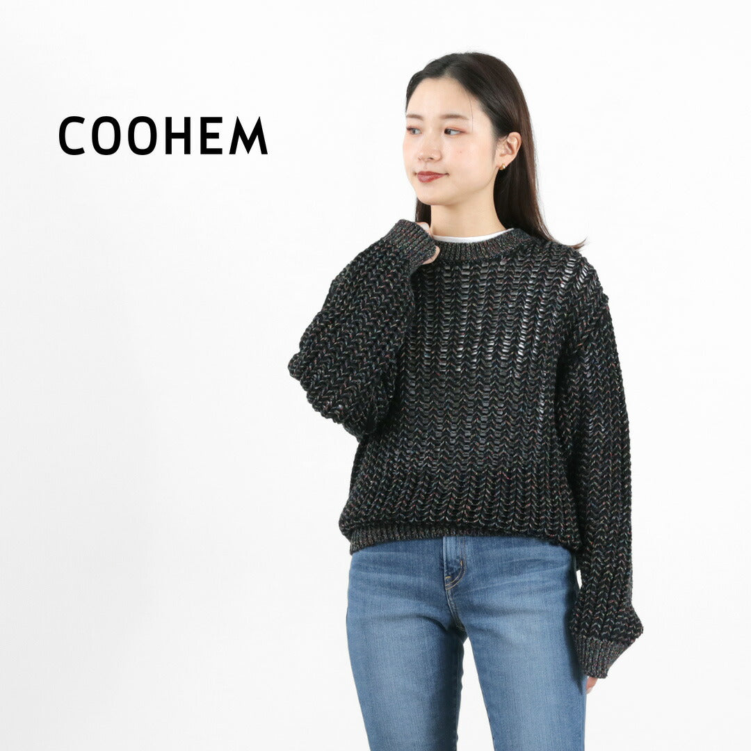 【40%OFF】COOHEM(コーヘン) ネップカラー ニットプルオーバー