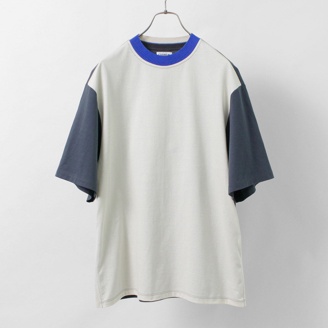COOHEM（コーヘン） メンズ ニットサイドライン Tシャツ / 半袖 バイ
