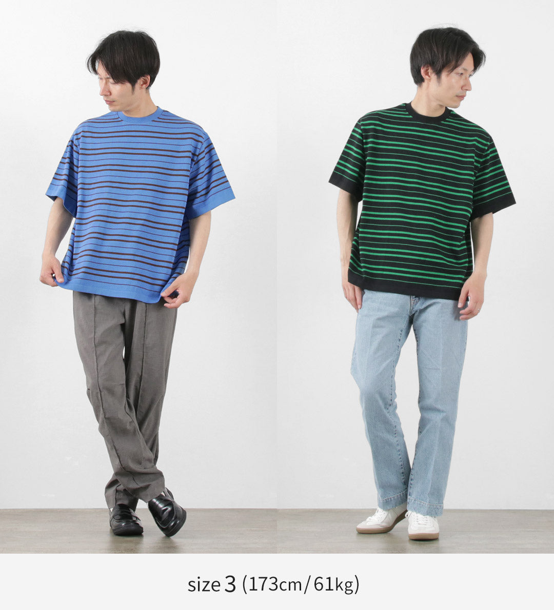 【30%OFF】YONETOMI NEW BASIC(ヨネトミニューベーシック) ライト ウェーブコットン ニット プルオーバーTシャツ