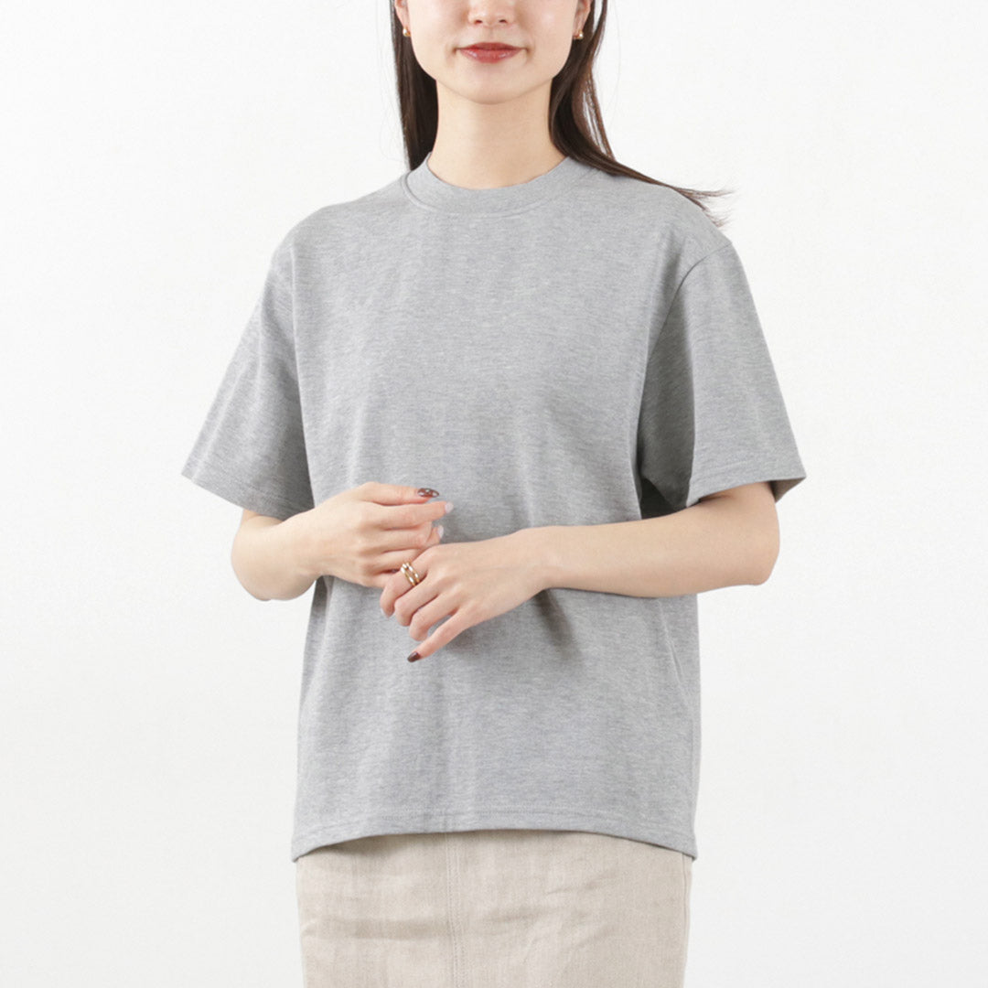 【30%OFF】YONETOMI NEW BASIC(ヨネトミニューベーシック) ヨコ 丸胴 ニットTシャツ