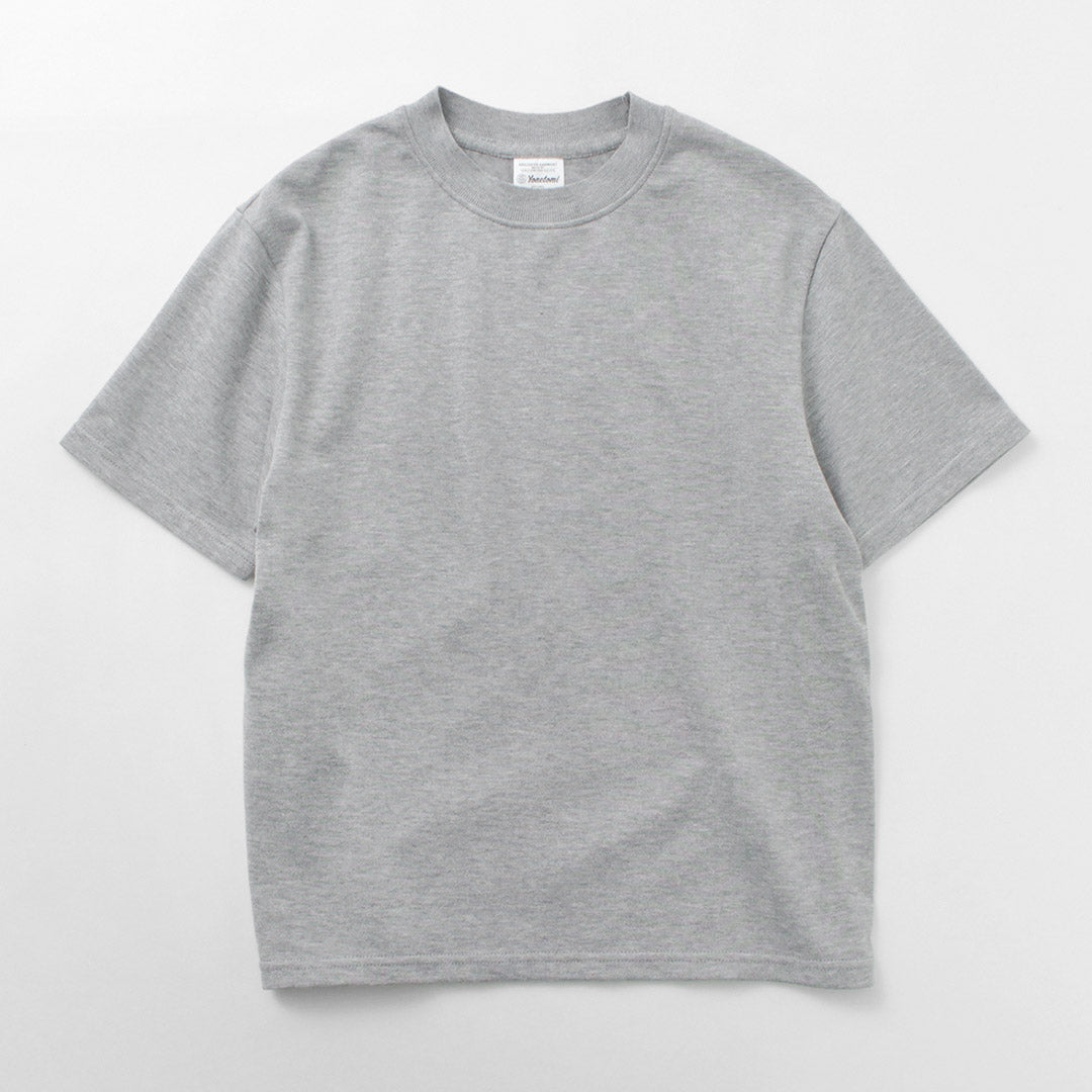 【20%OFF】YONETOMI NEW BASIC(ヨネトミニューベーシック) ヨコ 丸胴 ニットTシャツ