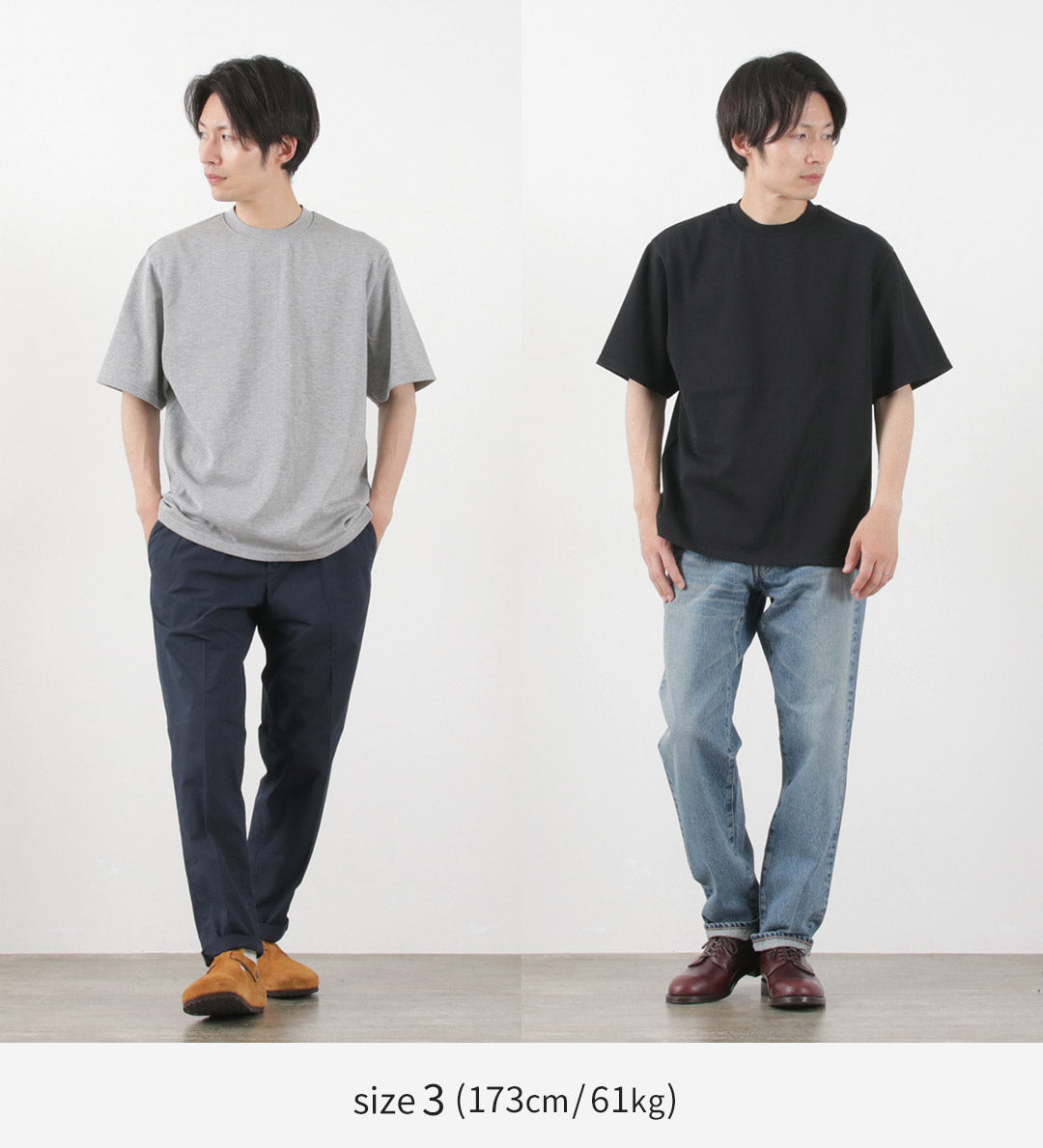 【20%OFF】YONETOMI NEW BASIC(ヨネトミニューベーシック) ヨコ 丸胴 ニットTシャツ