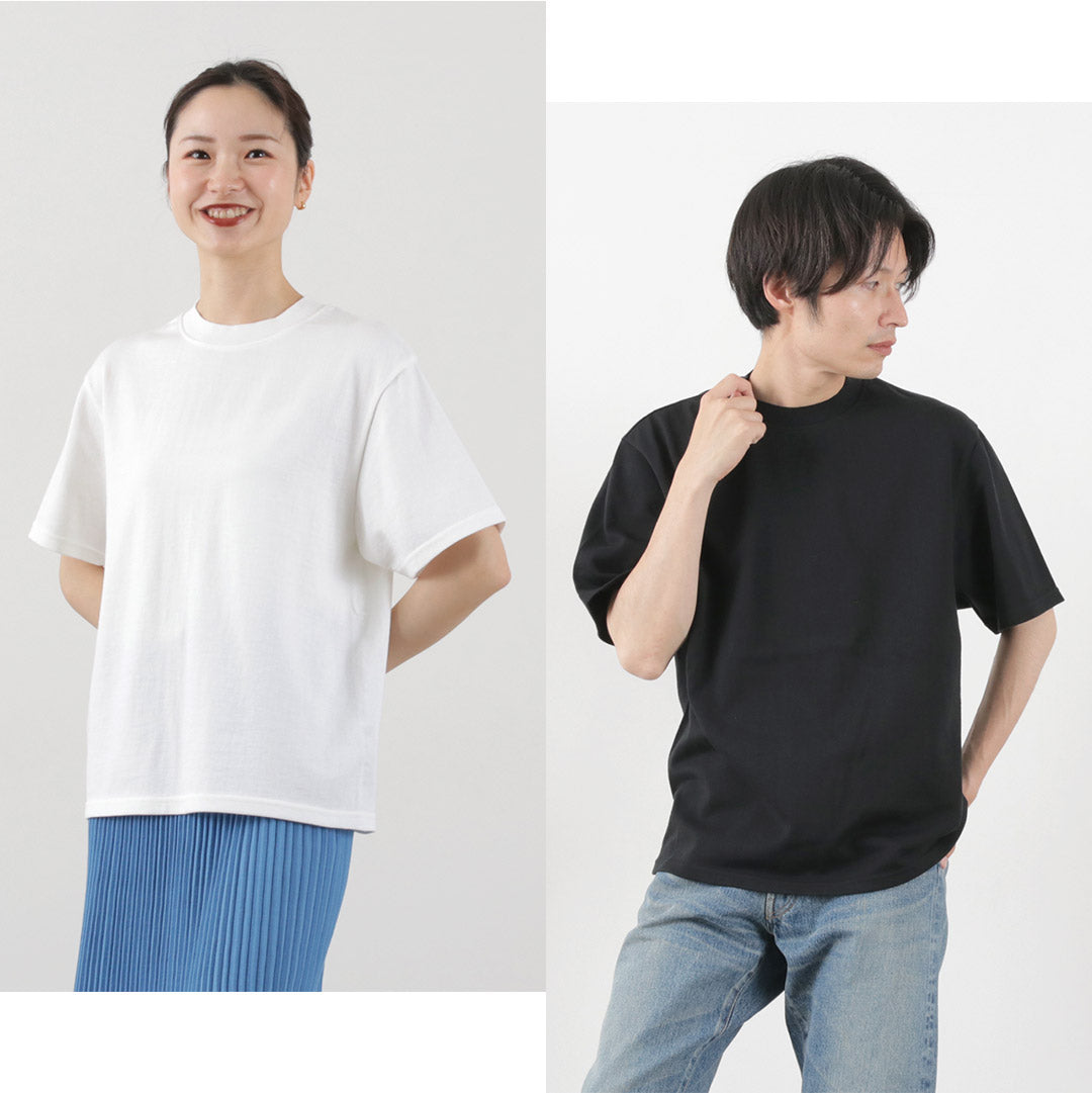 【20%OFF】YONETOMI NEW BASIC(ヨネトミニューベーシック) ヨコ 丸胴 ニットTシャツ