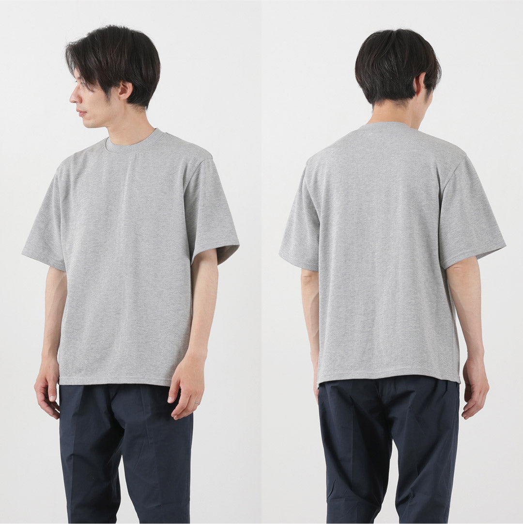 【20%OFF】YONETOMI NEW BASIC(ヨネトミニューベーシック) ヨコ 丸胴 ニットTシャツ