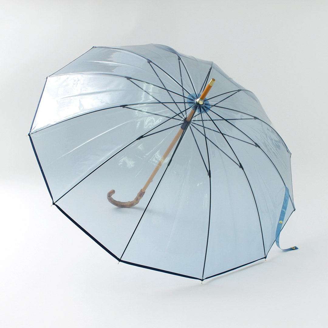 TRADITIONAL WEATHERWEAR（トラディショナル ウェザーウェア） バンブー クリア アンブレラ / 長傘 雨具 透明 レディース