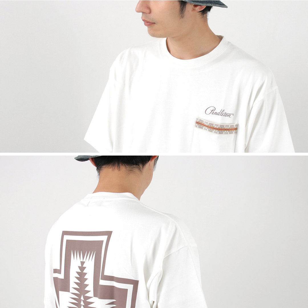 PENDLETON(ペンドルトン) バックプリント ポケット Tシャツ