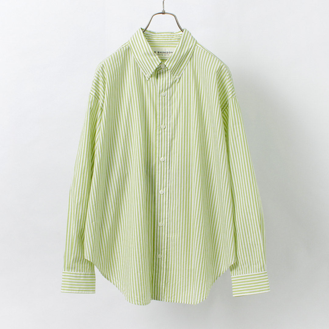 SHINZONE（シンゾーン） ダディシャツ ストライプ / レディース 長袖 柄 綿 コットン 23SMSBL05 DADDY  SHIRTS(STRIPE)