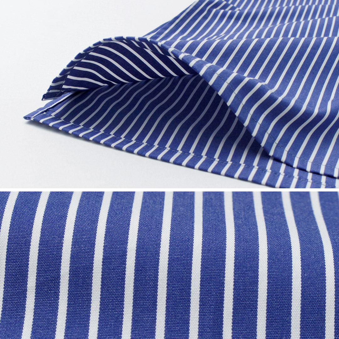 【50%OFF】MIDIUMISOLID(ミディウミソリッド) ロング シャツワンピース ストライプ