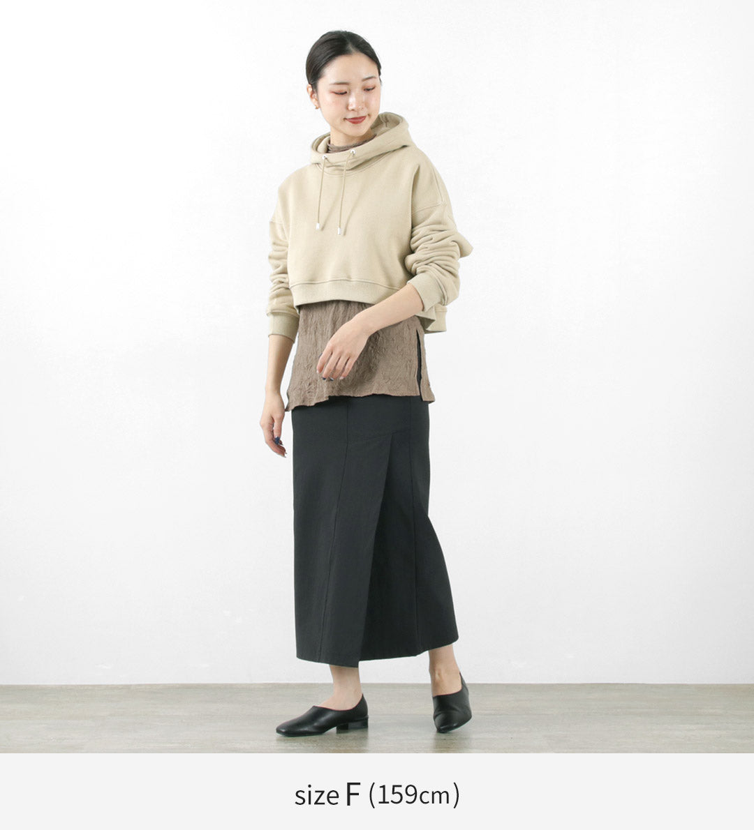 【40%OFF】MIDIUMISOLID(ミディウミソリッド) フーデッド ショート プルオーバー